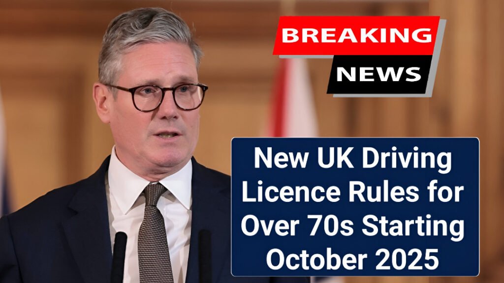 UK Driving Licence Rules Over 70 2025